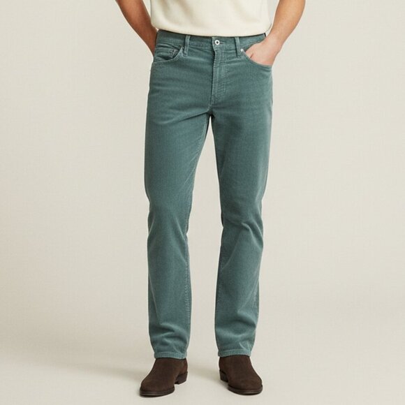 Polo Ralph Lauren Pants Corduroy Varick 32x34 Slim Straight Mint Green - Picture 1 of 14